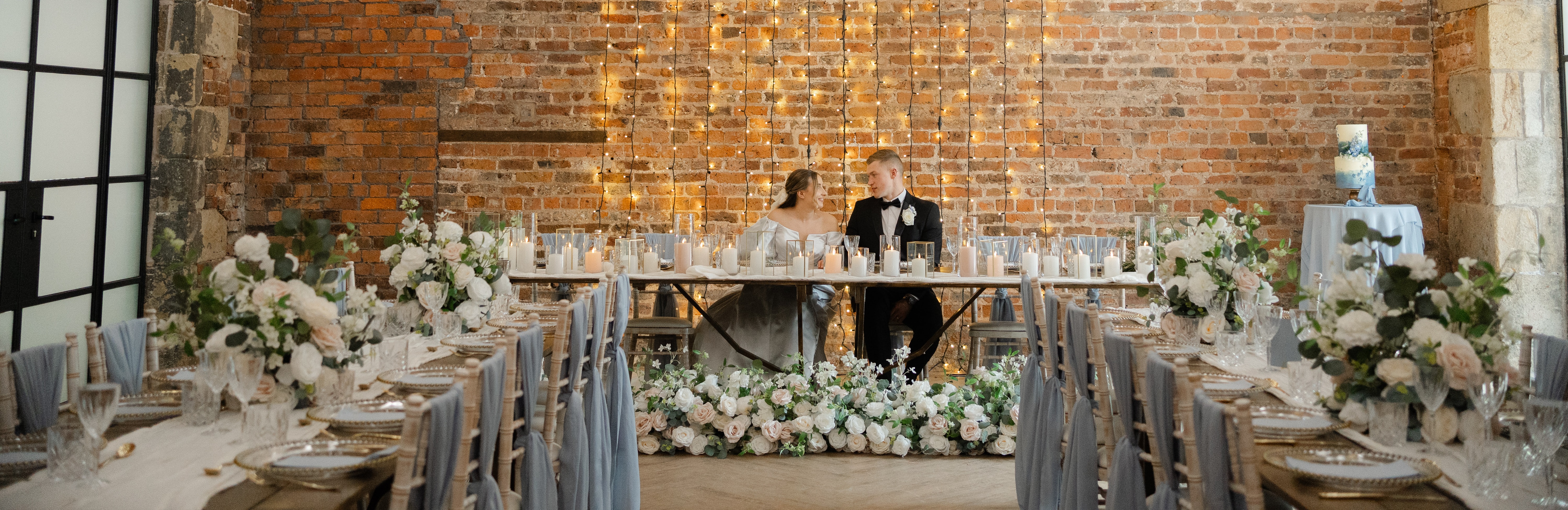 cropped long top table weddings