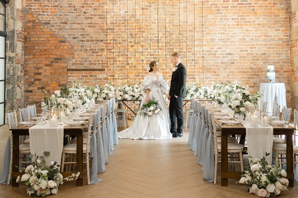 Wedding breakfast at Worden Hall